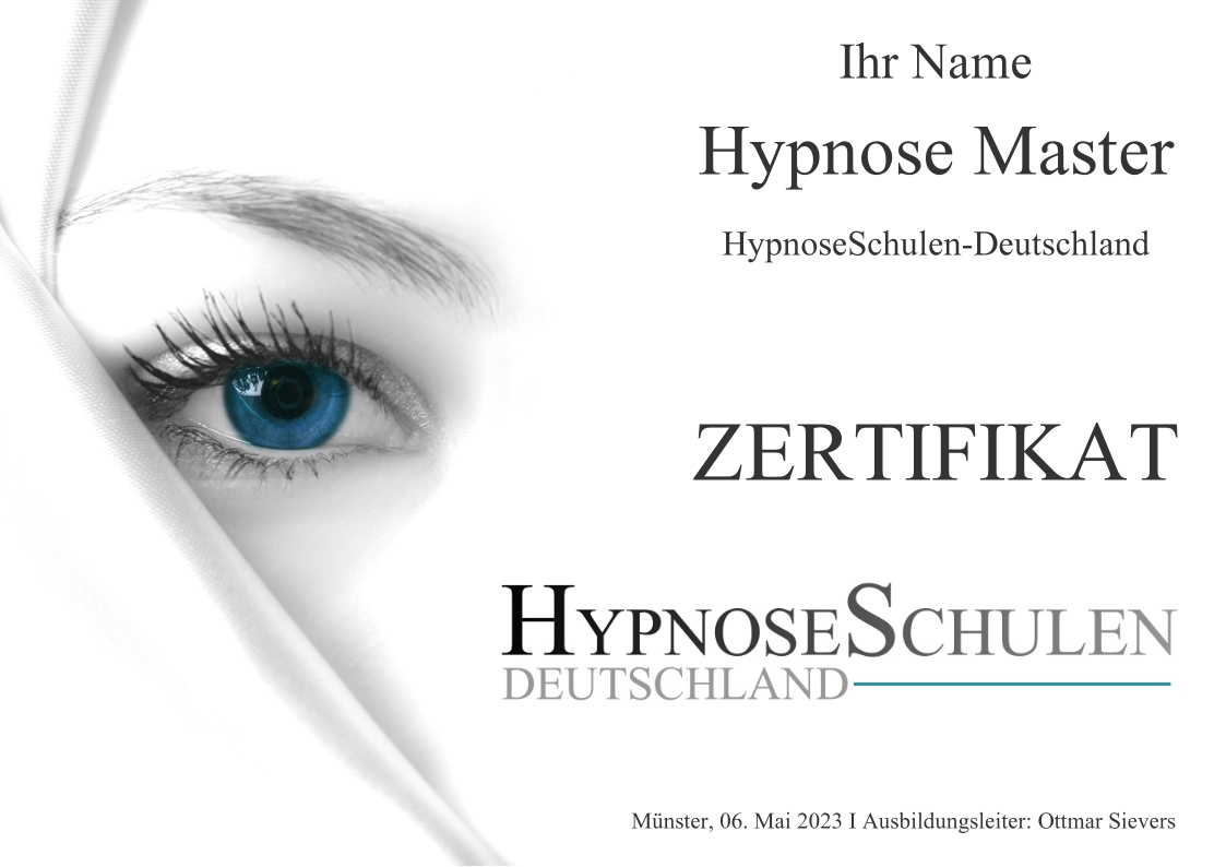 Zertifikat Hypnose Master