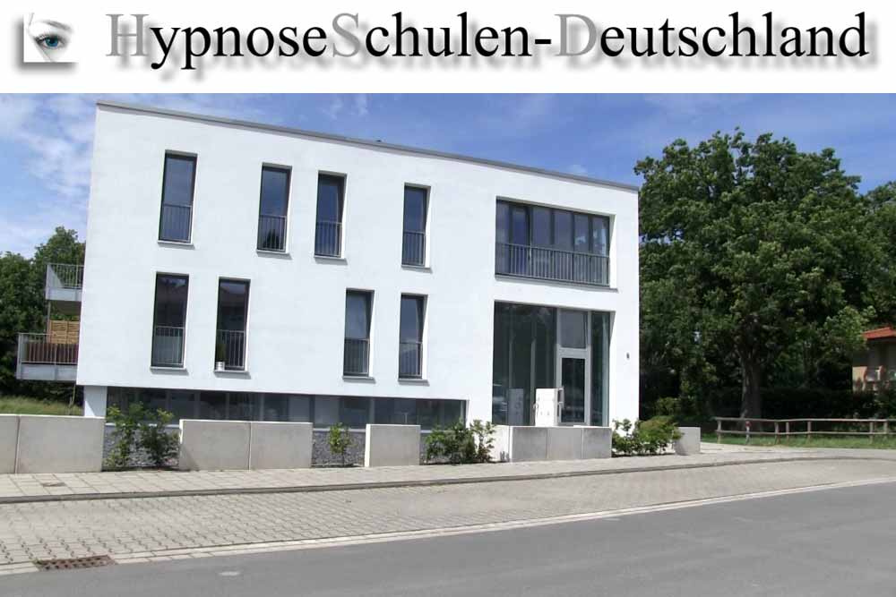 Halbes, leicht verdecktes Frauengesicht. Schriftzug: HypnoseSchulen Deutschland.