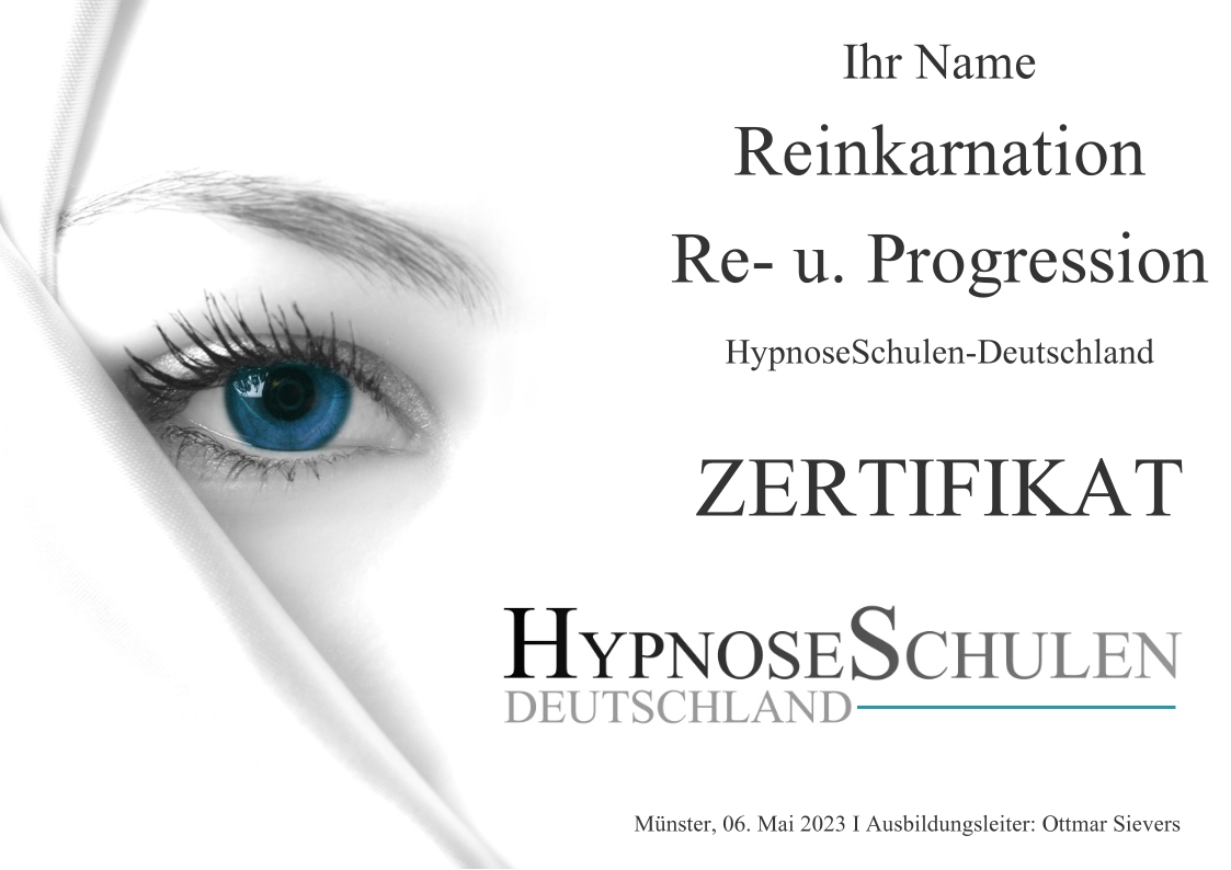 Reinkarnation-Regression-Progression Zertifikat